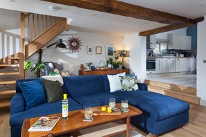 TV, fireplace, books - A beautiful one bedroom barn conversion nestled within a working farm.  (Bridgnorth)