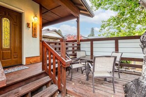 Lovely front patio with BBQ