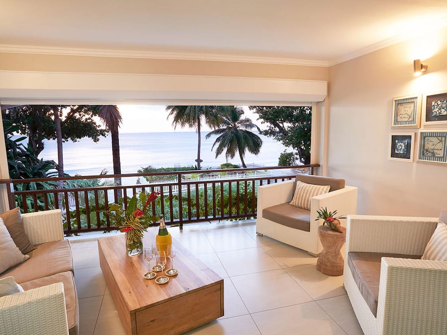 Luxury Apartment 2 Bedrooms | Living area | 35-inch LED TV with cable channels