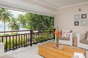 Luxury Apartment 2 Bedrooms | Living area | 35-inch LED TV with cable channels