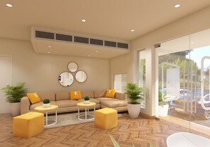 Zona de estar del vestíbulo