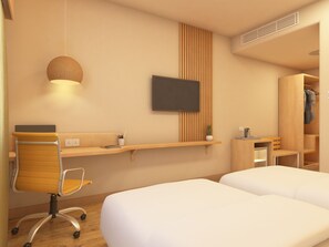Superior Twin Room | Premium bedding, in-room safe, desk, iron/ironing board - Bloom Hotel - Karol Bagh (New Delhi)