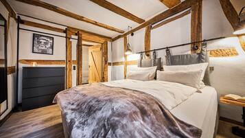 1 Schlafzimmer, Reisekinderbett, kostenloses WLAN, Bettwäsche
