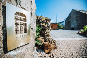 Exterior detail - The Old Church. Two bedroom property with sea views and luxurious interiors.  (Isle of Skye)