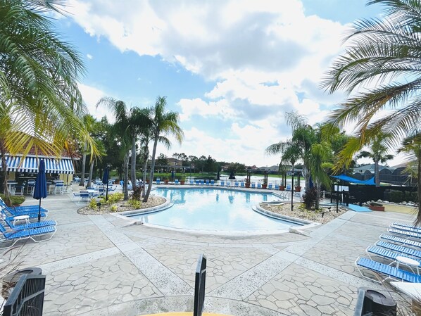 A heated pool
