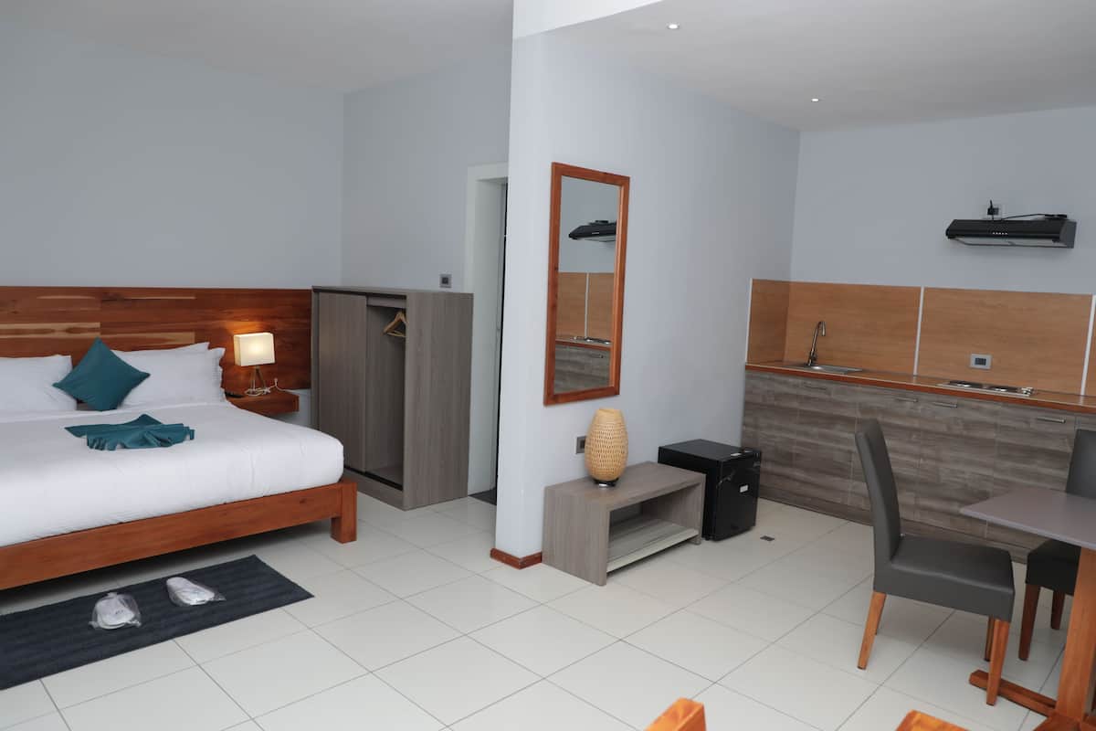 Business Suite | 2 bedrooms, free minibar items, individually furnished, desk
