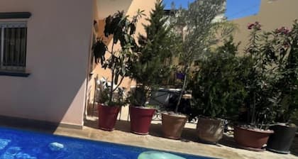Luxurious villa with swimming pool and garden and terrace,city center of Tangier