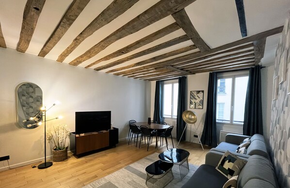Living area - Urban Flat 97 - Lovely Parisian Flat in Paris (París)