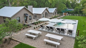 A heated pool