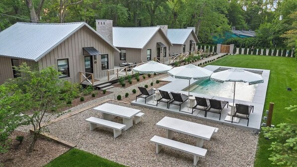 A heated pool