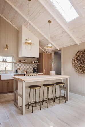 Fridge, microwave, oven, stovetop - NEW! Townie Cottages Collection: 4 Homes w/Hot Tubs + Shared Pool, Walk to Beach (Union Pier)