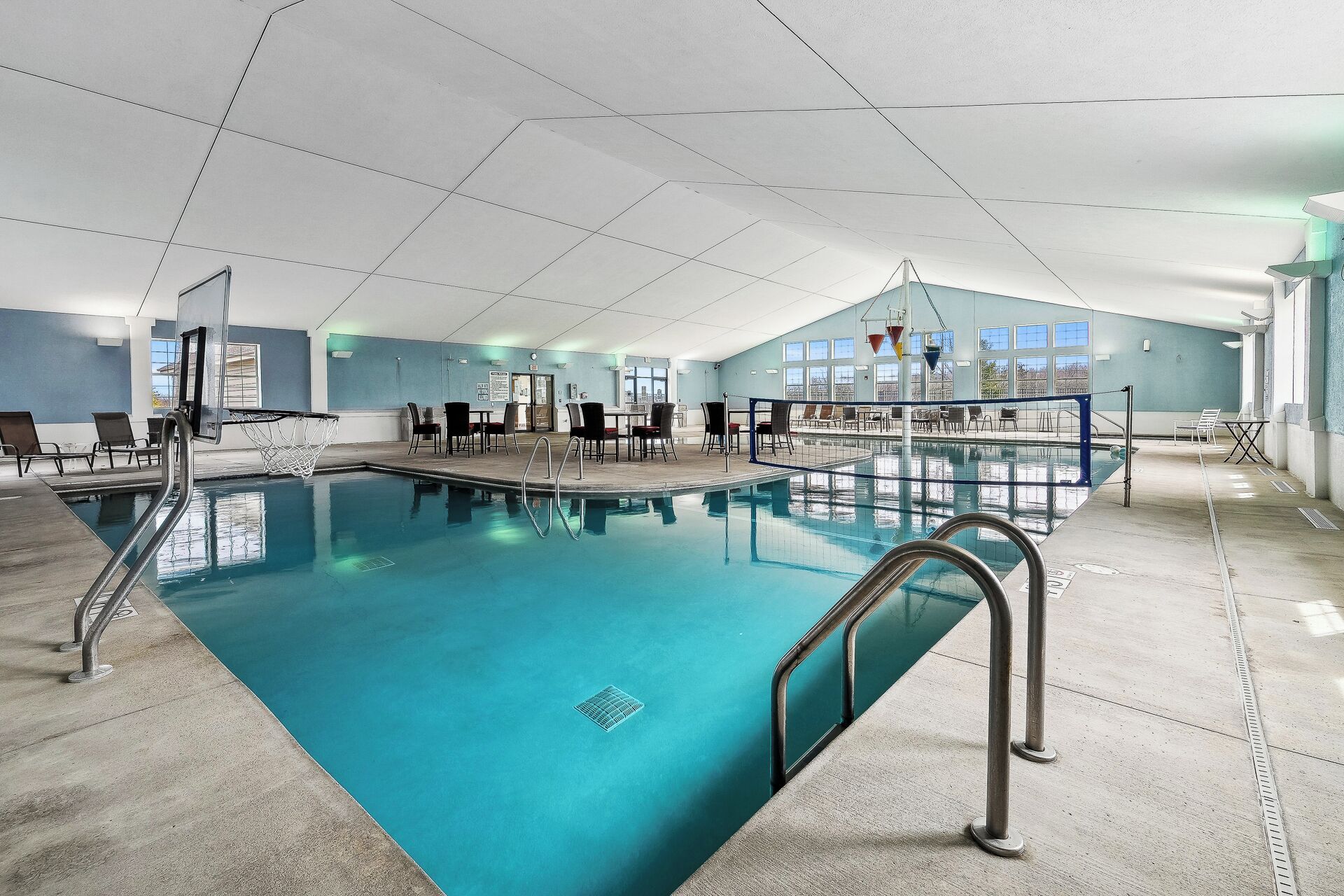 Indoor pool, a heated pool