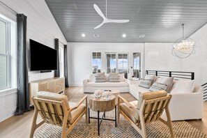 TV, fireplace, ping pong, stereo - Seven Palms Reunion|Easy Beach Access|Private Pool|Gulf Views|Steps to the Beach (Inlet Beach)