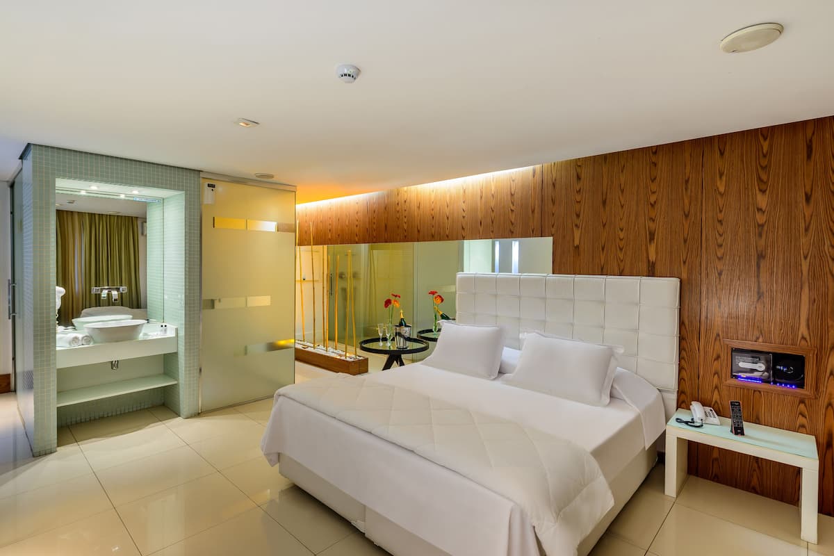 Minibar, escritorio, wifi gratis y ropa de cama