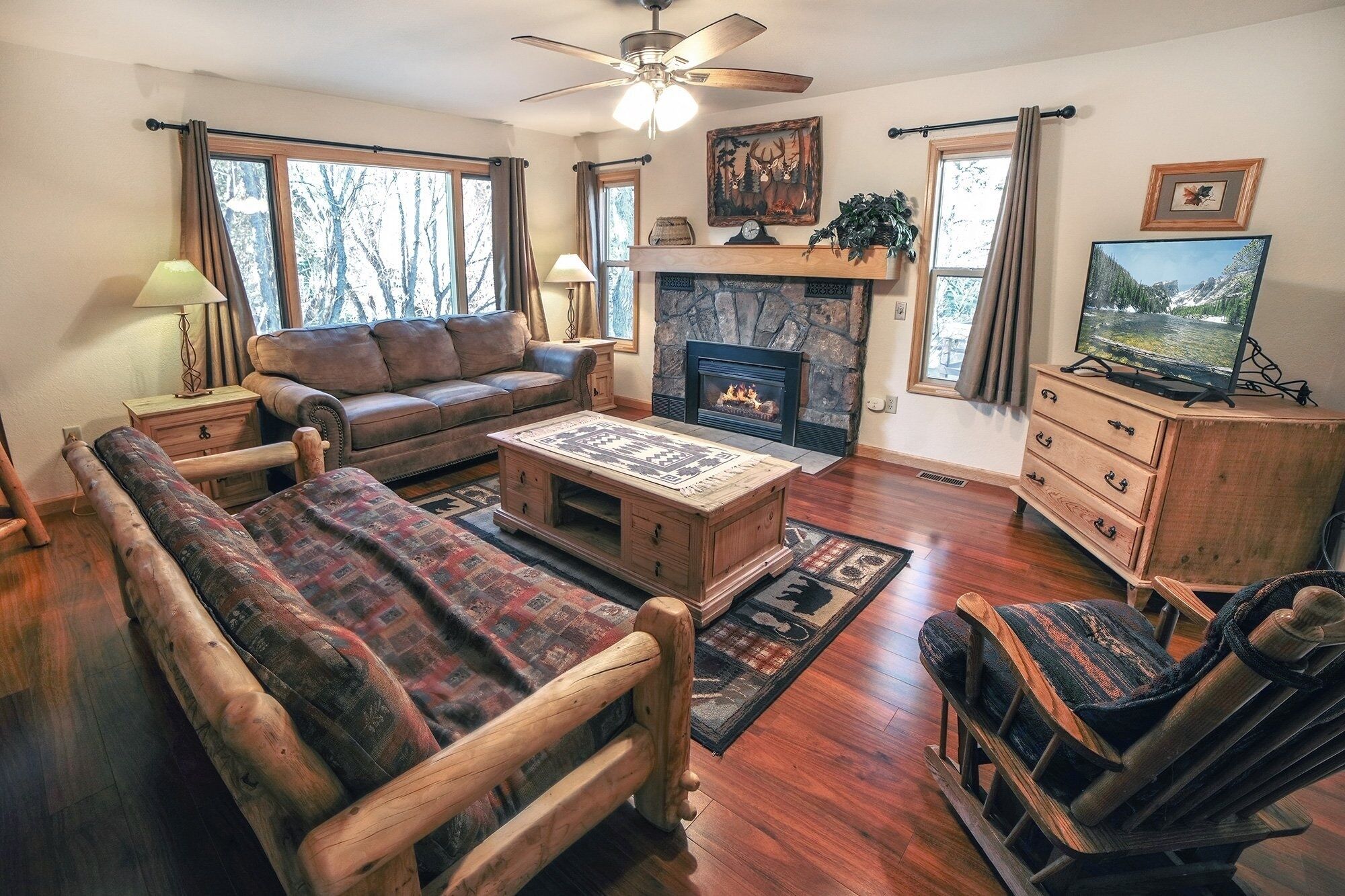 Ferienhütte, 1 Schlafzimmer | Wohnbereich