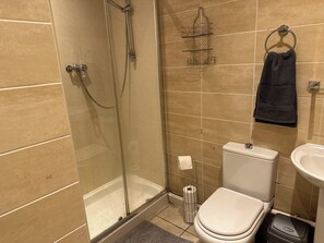 Shower, hair dryer, towels, soap - Apartments in Aston-Birmingham center-close to villa Park-Birmingham Airport   (Birmingham)