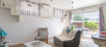 Au Coeur De L'Olivette - Climatisée avec piscine