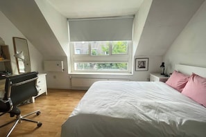 Basic House, Multiple Beds | 2 bedrooms, laptop workspace, iron/ironing board, bed sheets