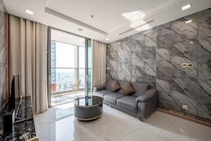 City Apartment, 2 Bedrooms | Living area - Landmark 81 Luxury Condotel (Ho Chi Minh City)