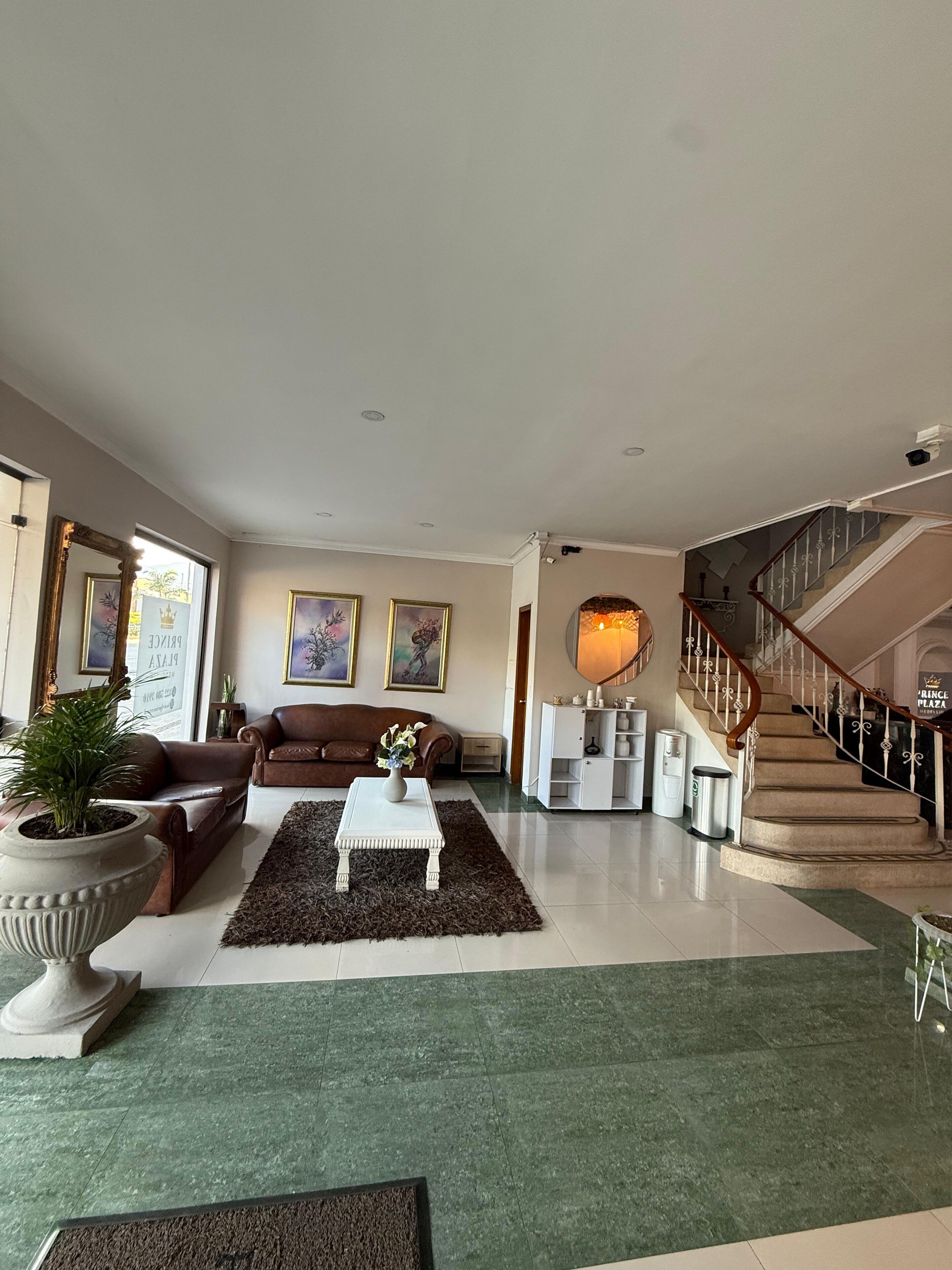 43-inch flat-screen TV with cable channels