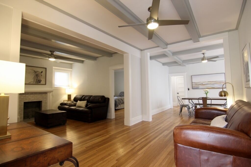 Entire 1st Floor! 2 BEDROOM in HYDE PARK w/PARKING, W&D, Central A/C, Near PLAZA