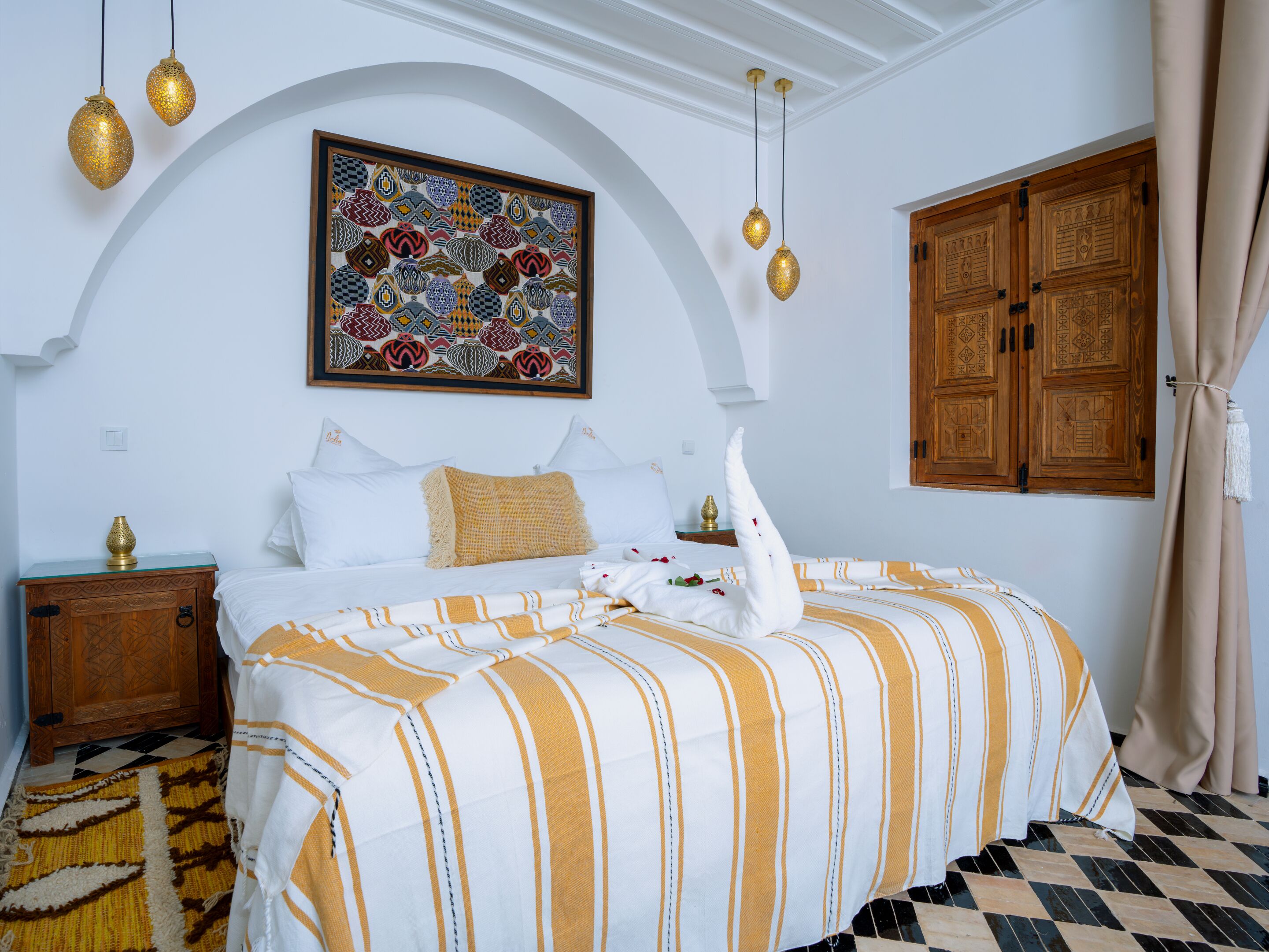 Riad Signature- Deluxe Triple Room | セーフティボックス (室内)、防音設備、アイロン / アイロン台、WiFi (無料)