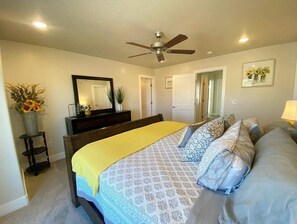 3 bedrooms, iron/ironing board, travel cot, WiFi