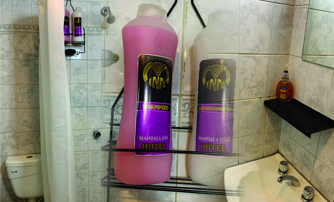 triple room | bathroom | shower, rainfall showerhead, towels, soap