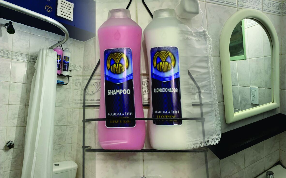 family quadruple room | bathroom | shower, rainfall showerhead, towels, soap