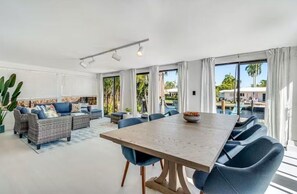Dining - Bay Breezes is a waterfront home in a gated community minutes from the beach. (Pompano Beach)