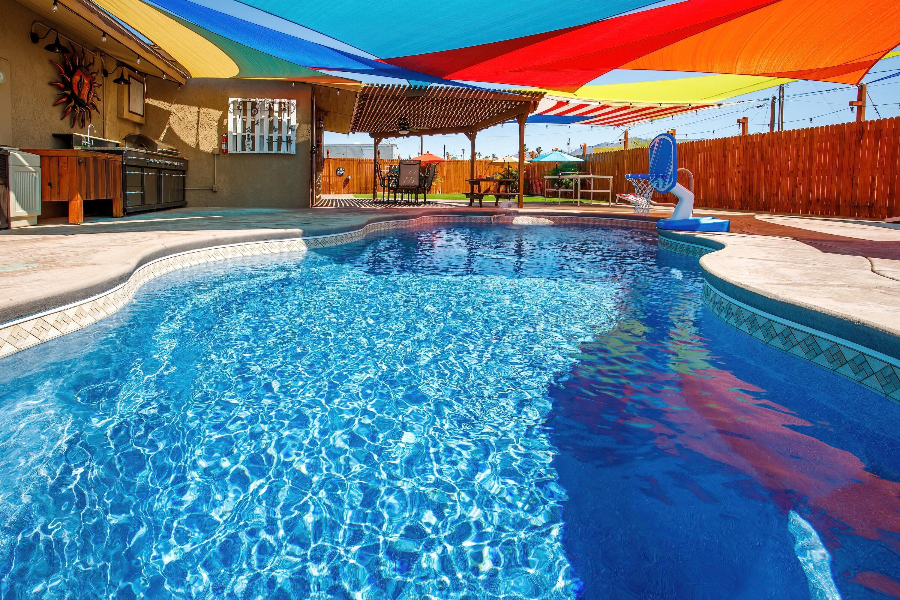 4 BR. Pool Home, lots of parking and things to do for the family.