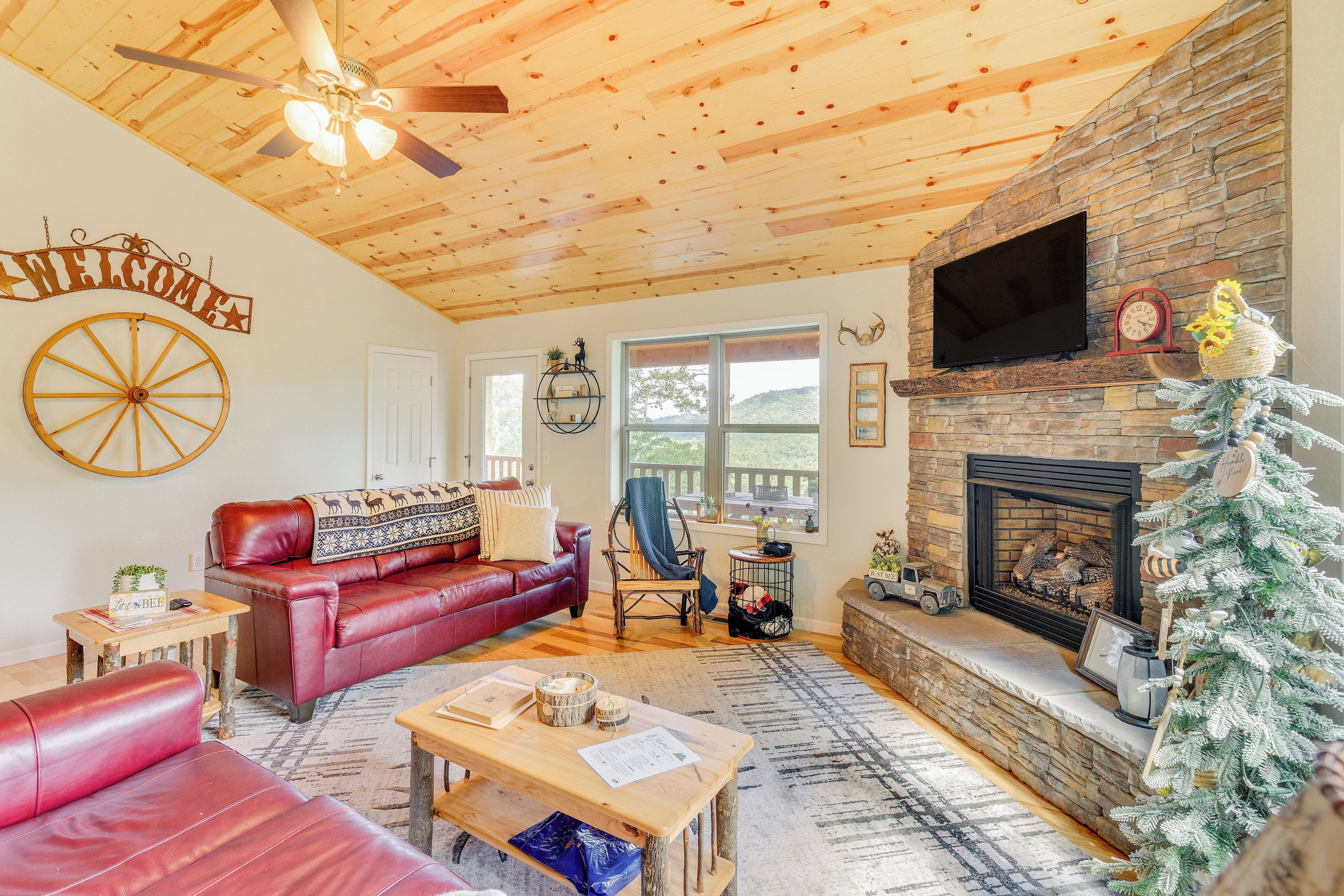 TV, fireplace, ping pong