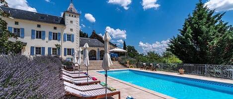 A heated pool