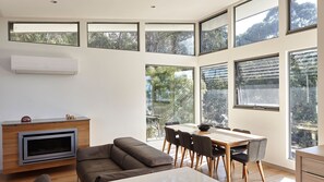 TV, fireplace, DVD player