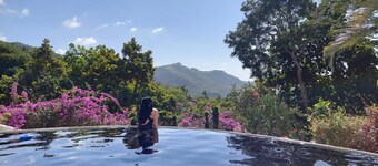 Romantic and cozy apartment in tropical villa w/ mountain and flowers view.