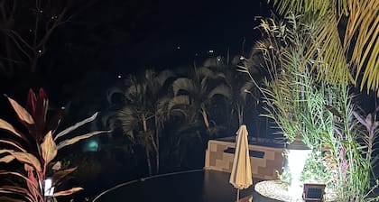 Romantic and cozy apartment in tropical villa w/ mountain and flowers view.