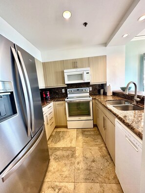 Fridge, microwave, oven, stovetop - PENTHOUSE DUPLEX at The Ritz-Carlton Key Biscayne (Miami)