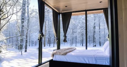 GLASS MIRROR CABIN - HAUS WINDHAM