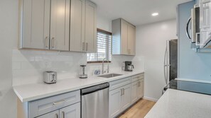 Microwave, oven, stovetop, dishwasher