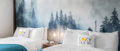 1 bedroom, travel crib, WiFi, bed sheets