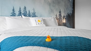 1 bedroom, travel crib, WiFi, bed sheets