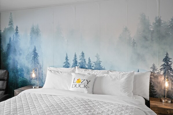 1 dormitorio, cuna de viaje, wifi y ropa de cama