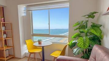 Executive Apartment | Living room | 43-inch LCD TV with digital channels, Netflix, streaming services