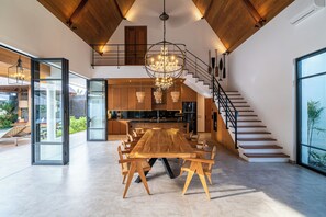 Deluxe Villa, 4 Bedrooms, Balcony, Pool View | Dining room - Villa Nusantara 6 by Alfred in Bali (Canggu)