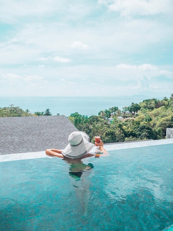 Panoramic Villa, 1 King Bed, Sea View | Terrace/patio - Mayara pool villas (Ko Pha-ngan)