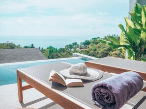 Biệt thự có tầm nhìn toàn cảnh, 1 giường cỡ king, quang cảnh biển | Hiên