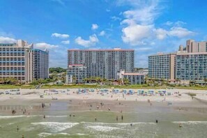 On the beach - Gone Coastal | Oceanfront 3BR w/ Amazing Views! (Myrtle Beach)