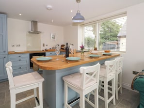 Fridge, dishwasher, electric kettle, toaster