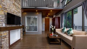 Loftsleilighet – premium | 1 soverom, allergitestet sengetøy, dundyner og memory foam-senger