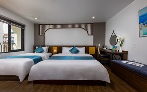 Habitación familiar | 1 habitación, ropa de cama hipoalergénica y edredón 